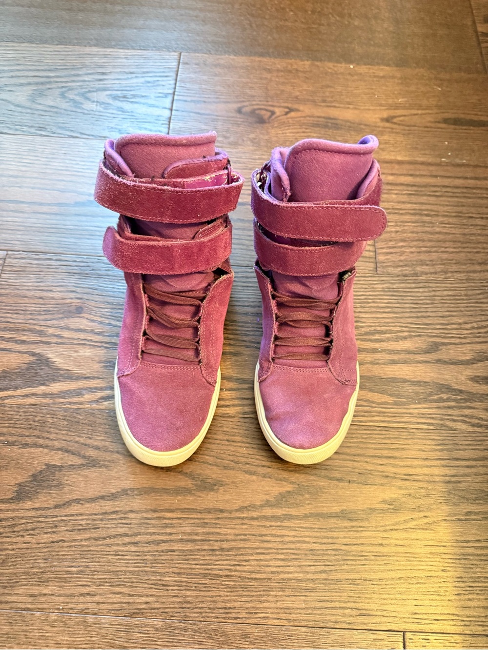 Supra High-Top Sneakers in Berry (Justin Bieber)